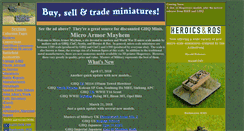 Desktop Screenshot of microarmormayhem.com